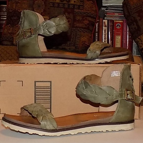 Miz Mooz Taft  sage braided leather EU41 US 9.5-10 - Picture 4 of 16